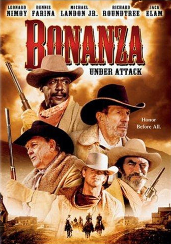 BONANZA: UNDER ATTACK (NBC-TVM 1/15/95) Leonard Nimoy, Richard Roundtree, Dennis Farina,Ben Johnson, Michael Landon, Jr., Dirk Blocker