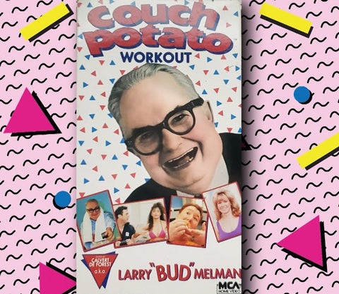 COUCH POTATO WORKOUT WITH LARRY “BUD” MELMAN (MCA 1988) VERY RARE!!! Calvert DeForest a.k.a. Larry Bud Melman, Kathleen O’Connor-Hayden, Rhonda Jensen, Chuck Montgomery, Bart Sumner, Maureen Sadusk, Robert Kiernan, Dee Archuleta, John Ridge